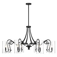 Calgary 8-Light Chandelier in Matte Black