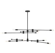 Savoy House Lyrique 12 Light Chandelier in Matte Black