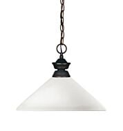 Z-Lite Shark 1-Light Pendant Light In Olde Bronze