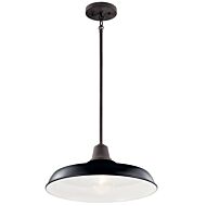 One Light Outdoor Pendant/Semi Flush Mount by Kichler