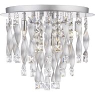 Six Light Flush Mount by Quoizel