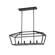 DVI Cabot Trail 4-Light Linear Pendant in Graphite