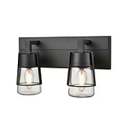 DVI Lake Of The Woods 2-Light Bathroom Vanity Light in Graphite