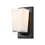 DVI Riverside 1-Light Wall Sconce in Ebony