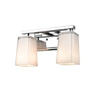 DVI Riverside 2-Light Bathroom Vanity Light in Chrome