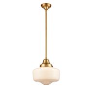 DVI Schoolhouse 1-Light Pendant in Venetian Brass