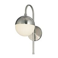 Fusion 1-Light Wall Sconce in Pewter, Nickel, Silver