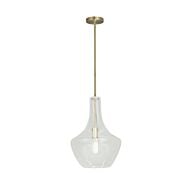 Fusion 1-Light Pendant in Brass