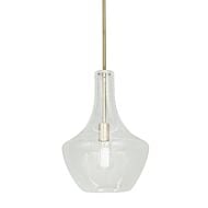 Fusion 1-Light Pendant in Brass