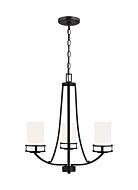 Three Light Chandelier by Generation Lighting.