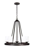 Kemal 5-Light Chandelier in Bronze / Dark