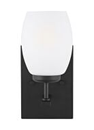 Catlin 1-Light Wall Bath Fixture in Black