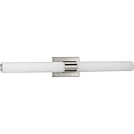 Blanco LED 1-Light LED Linear Bathroom Vanity Light in Brushed Nickel