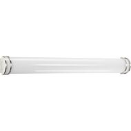 LED Linear Bathroom Vanity Light 1-Light LED Bath in Brushed Nickel