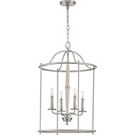 Durrell 4-Light Foyer Pendant in Brushed Nickel