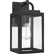 Grandbury 1-Light Wall Lantern in Black