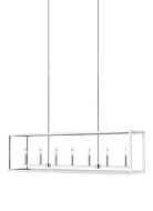 Seven Light Island Pendant by Generation Lighting.