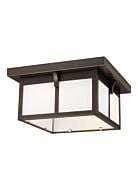 Tomek 2-Light Outdoor Fixture in Bronze / Dark