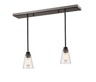 One Light Linear Chandelier by Z-Lite