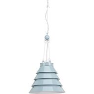 Point Dume-Surfrider 1-Light Pendant in Matte Blue Enamel