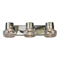 Belby 3-Light LED Bathroom Vanity Light with Vanity Light in Chrome