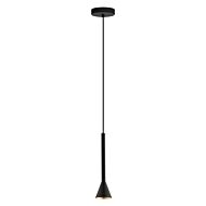 Cortaderas 1-Light LED Pendant in Matte Black