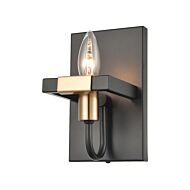 Heathrow 1-Light Wall Sconce in Matte Black