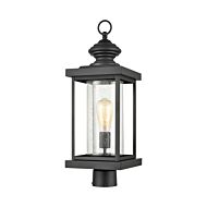 Minersville 1-Light Outdoor Post Mount in Matte Black