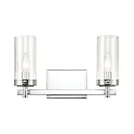 Melinda 2-Light Bathroom Vanity Light in Polished Chrome