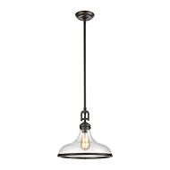 Rutherford 1-Light Pendant in Oil Rubbed Bronze