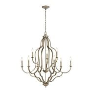 Lanesboro 9-Light Chandelier in Dusted Silver