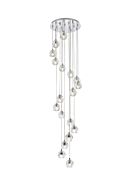 Eren 18-Light LED Pendant in Chrome