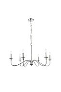 Rohan 6-Light Six Lights Chandelier in Polished Nickel