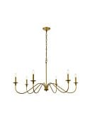 Rohan 6-Light Chandelier in Brass