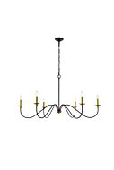 Rohan 6-Light Chandelier in brass