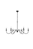 Rohan 6-Light Chandelier in Matte Black