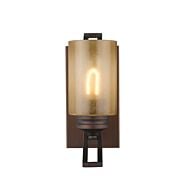 Golden Lighting Hidalgo Bathroom Vanity Light in Sovereign Bronze with  Regal Glass