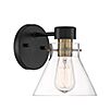 Willow Creek 1-Light Wall Sconce in Matte Black