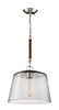 Windrush 1-Light Pendant in Polished Nickel