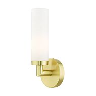 Aero 1-Light Wall Sconce in Satin Brass