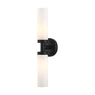 Aero 2-Light Bathroom Vanity Light in Black