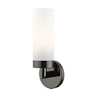 Aero 1-Light Wall Sconce in Black Chrome