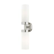 Aero 2-Light Bathroom Vanity Light in Brushed Nickel