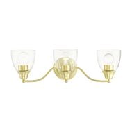 Montgomery 3-Light Bathroom Vanity Light in Satin Brass