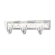 Birmingham 3-Light Bathroom Vanity Light in Polished Chrome