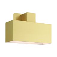 Lynx 1-Light Outdoor Wall Sconce in Satin Brass