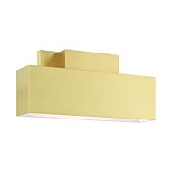 Lynx 2-Light Outdoor Wall Sconce in Satin Brass