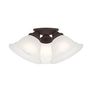 Wynnewood 3-Light Flush Mount in Bronze