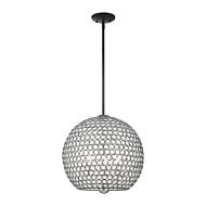 Cassandra 3-Light Pendant in Black