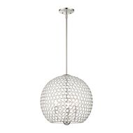 Cassandra 3-Light Pendant in Brushed Nickel